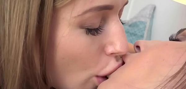 Hostel babe seduces lesbian with fingering